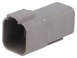 Conector DT tată 6 pini gri IP68