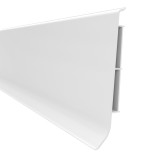 Plinta parchet PVC Vilo Linela 401, alb, 2000 x 80 x 16 mm