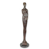 Nud modern-statueta din bronz masiv cu un soclu din marmura TBE-13