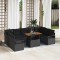 vidaXL Set de canapele pentru grădină 10 pcs Negru Rattan poli 3358494