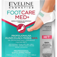 Masca exfolianta pentru picioare Foot Care Med+, 1 bucata, Eveline Cosmetics