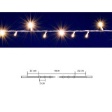 Ghirlanda luminoasa, 200 led-uri, legare in serie, 10 metri, ip44 sursa lumina alb cald MultiMark GlobalProd, Home