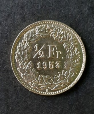 1/2 Franc 1953, Elvetia - UNC - A 3309 foto