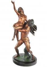 Doi indragostiti - statueta din bronz pe soclu din marmura BM1040 foto