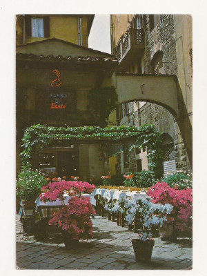 IT3-Carte Postala-ITALIA - Firenze - Antico Ristorante Il Sasso Dante, circulata foto