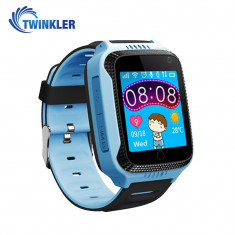 Ceas Smartwatch Pentru Copii Twinkler TKY-Q529 cu Functie Telefon, Localizare GPS, Camera, Pedometru, SOS, Lanterna - Albastru, Cartela SIM Cadou foto