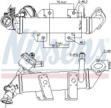 Radiator recirculare gaze de esapament Nissan NV400, NV400 Sasiu, Primastar; Opel Movano B, Movano B Sasiu, Vivaro A, Vivaro A Sasiu; Renault Espace