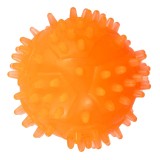 Jucarie din cauciuc eco pentru caini, forma de Minge cu Tepi, 4 CM, portocaliu
