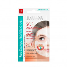 Masca de fata termica purificatoare Eveline Cosmetics SOS 5 in 1 7 ml foto