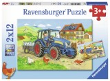 Cumpara ieftin Puzzle Santier Constructii Si Ferma, 2X12 Piese, Ravensburger