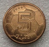 P1. Olanda 5 Gulden 2000 fotbal aUNC **
