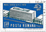 Noul sediu U.P.U., 1970 - obliterat, Posta, Stampilat