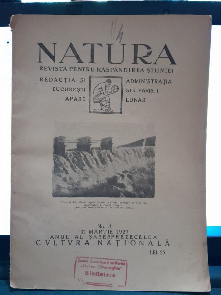 REVISTA NATURA NR.3/1927
