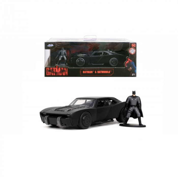 Masina Batman Batmobile Jada 2022 cu Figurina, scara 1:32, metal