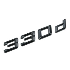 Emblema 330d Negru lucios, spate portbagaj BMW