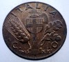 1.697 ITALIA WWII VITTORIO EMANUELE III 10 CENTESIMI 1943 R XF/AUNC, Europa, Bronz-Aluminiu