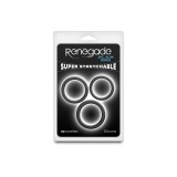 Inele penis Renegade - 3buc. Slim Rings, NS Toys