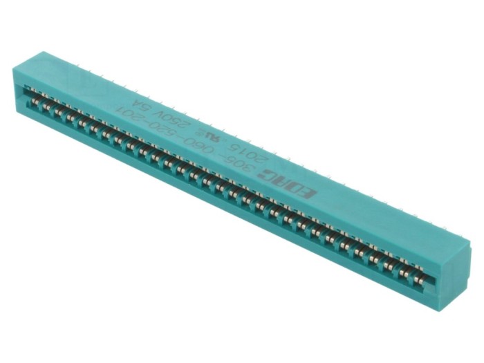 Conector PCB aurit 3.96mm 60 pini
