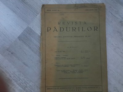 Revista padurarilor anul XLVII,nr.1 foto