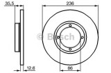 Disc frana DAEWOO MATIZ (KLYA) (1998 - 2016) BOSCH 0 986 478 712