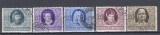 ROMANIA 1955 LP 392 SCRIITORI ROMANI SERIE STAMPILATA
