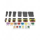 Set Sigurante Auto (22 buc) + Conectori Mama/Tata (14 buc) - 5A, 10A, 15A, 20A, 25A, 30A - Diverse Dimensiuni Pini
