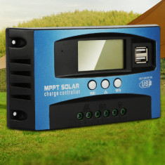 Controller solar incarcare acumulator, MPPT 100A, 1800W/12v 3600W/24V, Dual USB
