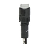 Indicator LED industrial alb 24V, &Oslash;8 mm, pentru panouri - Breckner Germany