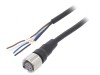 Cablu de conectare M12 4 pini 5m drept XS2F-M12PVC4S5M