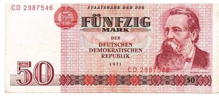 Germania DDR 50 Mark 1971 P-30 Seria 2987546
