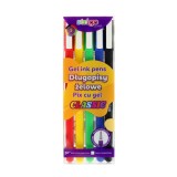 Pix cu gel Strigo Classic, 0.8mm, 5 culori set