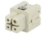 Conector inserturi contact mamă 4 3 PE 10A