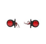 Set 2 lampi laterale de gabarit cu Led 12/24V, rosu-alb OMC