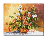 Cumpara ieftin Tablou 3D cu flori pictat manual, Aranajament floral regal, 50x40cm ulei pe panza
