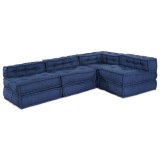 Cumpara ieftin Unitate de canapea modulara Tesatura Indigo 210 x 140 x 56 cm