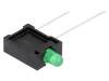LED Verde 3mm IP40 Convex