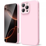 Husa de protectie matte tpu, flippy, pentru apple iphone 16 pro max, protectie camera, antisoc, antizgariere, antialunecare, acoperire completa, roz