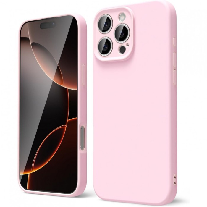 Husa de protectie matte tpu, flippy, pentru oneplus nord ce3 lite, protectie camera, antisoc, antizgariere, antialunecare, acoperire completa, roz