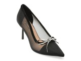 Pantofi eleganti FLAVIA PASSINI negri, Q2499, din material textil