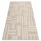 Covor din l&acirc;nă FLUX 461.95.AE110 OSTA - Geometric, structural, loft crem / bej, 135x200 cm