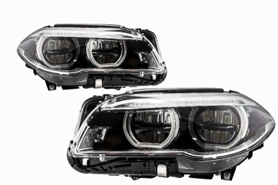 Faruri Full LED Angel Eyes BMW Seria 5 F10 F11 LCI (2014-2017) Performance AutoTuning foto