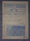 Program meci Petrolul Ploiesti - Dunarea CSU Galati 21 oct 1984