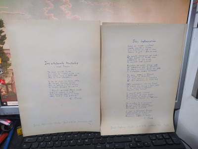 O. Carp, 5 poezii scrise de m&amp;acirc;nă de un admirator, circa 1930, Zile de iarnă, 050 foto