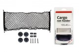 Plasa elastica pentru fixarea bagajelor in portbagaj cu buzunar si manere 100x40 cm, universala pentru orice tip de autoturism, AMiO