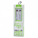 Cumpara ieftin Cablu de date si incarcare Type-C to Lightning,18W, alb