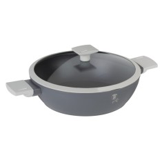 Cratiță antiaderentă cu capac 28 cm, 3.8 L Berlinger Haus Aspen Collection BH 7070, cu strat titan, potrivită pentru gătit zilnic sănătos