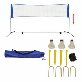 Set fileu de badminton, cu fluturasi, 300x155 cm GartenMobel Dekor, vidaXL