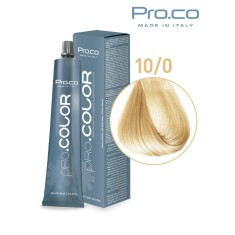 Vopsea de par profesional PRO.COLOR 100 ml - Pro.Co - 10/0 BLOND PLATINAT