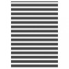 Jaluzea tip zebra neagră lățime țesătură 150,9 cm poliester