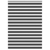 vidaXL Jaluzea tip zebra neagră lățime țesătură 150,9 cm poliester